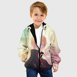 Куртка с капюшоном детская Импульс Мира, цвет: 3D-черный — фото 2