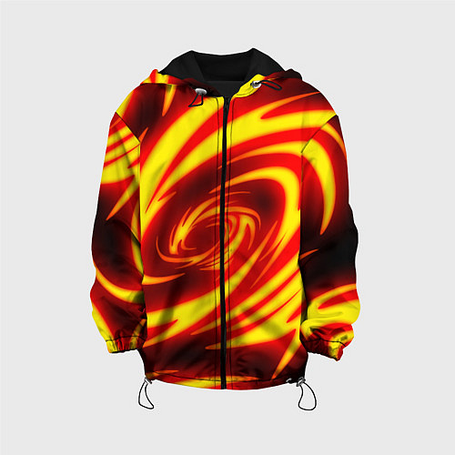 Детская куртка ОГНЕННЫЕ ВОЛНЫ FIRE STRIPES / 3D-Черный – фото 1