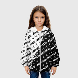 Куртка с капюшоном детская MERCEDES BENZ AMG, цвет: 3D-белый — фото 2