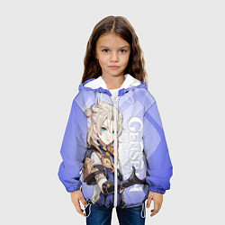 Куртка с капюшоном детская GENSHIN IMPACT, АЛЬБЕДО, цвет: 3D-белый — фото 2