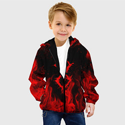 Куртка с капюшоном детская BERSERK БЕРСЕРК КЛЕЙМО, цвет: 3D-черный — фото 2