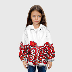 Куртка с капюшоном детская ХОХЛОМА, цвет: 3D-белый — фото 2