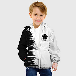 Куртка с капюшоном детская Чёрный клевер,, цвет: 3D-белый — фото 2