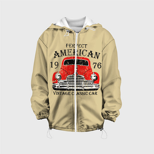 Детская куртка AMERICAN CAR / 3D-Белый – фото 1