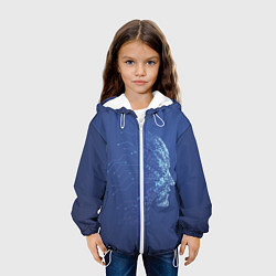 Куртка с капюшоном детская Digital face, цвет: 3D-белый — фото 2