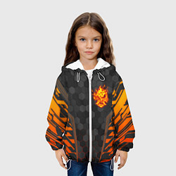 Куртка с капюшоном детская CYBERPUNK 2077 SAMURAI КИБЕР, цвет: 3D-белый — фото 2