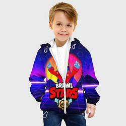 Куртка с капюшоном детская BRAWL STARS STU, цвет: 3D-белый — фото 2