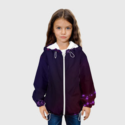 Куртка с капюшоном детская Оттенки, цвет: 3D-белый — фото 2
