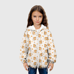 Куртка с капюшоном детская Крутая Шиба-Ину, цвет: 3D-белый — фото 2