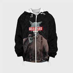 Куртка с капюшоном детская BEASTARS, цвет: 3D-белый