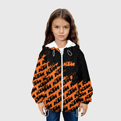 Куртка с капюшоном детская KTM КТМ, цвет: 3D-белый — фото 2