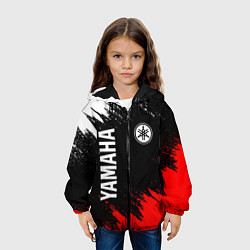 Куртка с капюшоном детская YAMAHA ЯМАХА, цвет: 3D-черный — фото 2