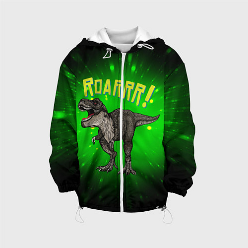 Детская куртка Roarrr! Динозавр T-rex / 3D-Белый – фото 1