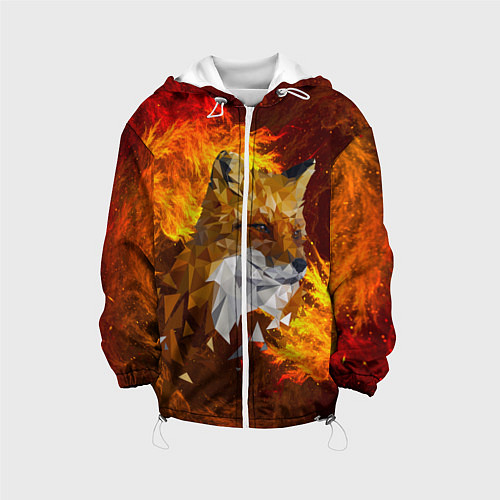 Детская куртка Огненный Лис / 3D-Белый – фото 1