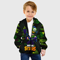 Куртка с капюшоном детская Smuggler Penny камуфляж, цвет: 3D-черный — фото 2