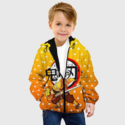 Куртка с капюшоном детская ЗЕНИЦУ ZENITSU, цвет: 3D-черный — фото 2