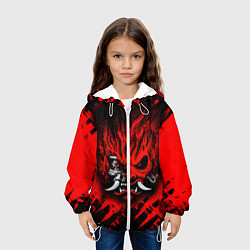 Куртка с капюшоном детская SAMURAI KEANU REEVES RED, цвет: 3D-белый — фото 2