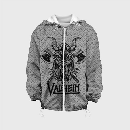 Детская куртка Valheim Viking dark / 3D-Белый – фото 1