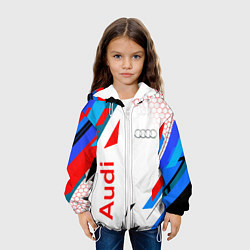 Куртка с капюшоном детская AUDI АУДИ SPORT, цвет: 3D-белый — фото 2