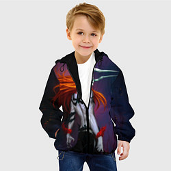 Куртка с капюшоном детская Bleach Ichigo Kurosaki, цвет: 3D-черный — фото 2