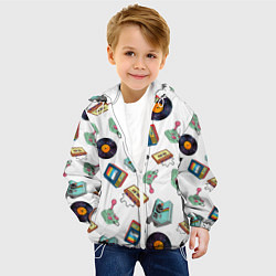 Куртка с капюшоном детская Стиль 80х, цвет: 3D-белый — фото 2