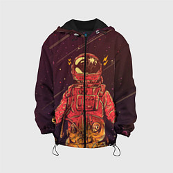 Куртка с капюшоном детская Космос, цвет: 3D-черный