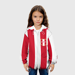 Куртка с капюшоном детская Сборная Перу, цвет: 3D-белый — фото 2