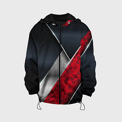 Детская куртка 3D BLACK AND RED METAL