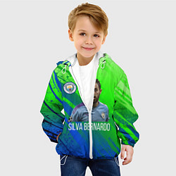 Куртка с капюшоном детская Бернарду Силва Манчестер Сити, цвет: 3D-белый — фото 2