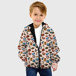 Куртка с капюшоном детская Box, цвет: 3D-черный — фото 2