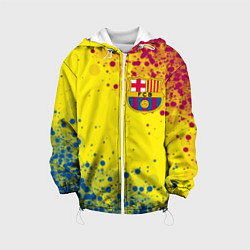 Куртка с капюшоном детская Barcelona Барселона, цвет: 3D-белый
