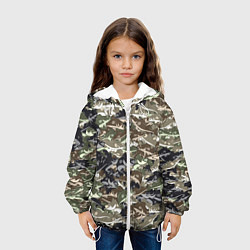 Куртка с капюшоном детская Камуфляж для рыбака, цвет: 3D-белый — фото 2