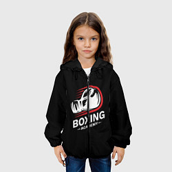 Куртка с капюшоном детская Бокс, цвет: 3D-черный — фото 2