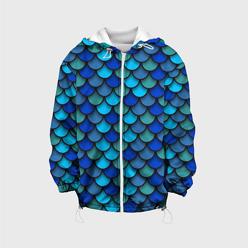 Детская куртка Чешуя рыбы / 3D-Белый – фото 1