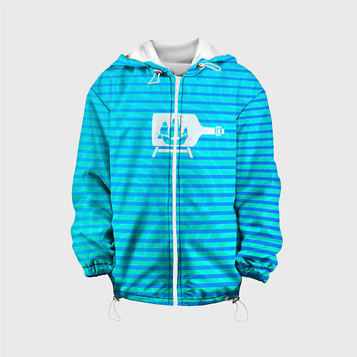 Детская куртка Кораблик в бутылке / 3D-Белый – фото 1