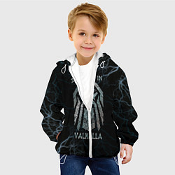 Куртка с капюшоном детская See you in Valhalla, цвет: 3D-белый — фото 2