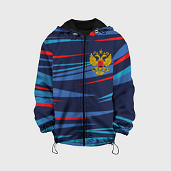 Куртка с капюшоном детская РОССИЯ RUSSIA UNIFORM, цвет: 3D-черный