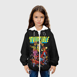 Куртка с капюшоном детская Неуязвимый Invincible, цвет: 3D-белый — фото 2