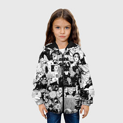 Куртка с капюшоном детская Магическая Битва, цвет: 3D-черный — фото 2