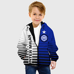 Куртка с капюшоном детская ИНТЕР МИЛАН INTER MILAN, цвет: 3D-черный — фото 2