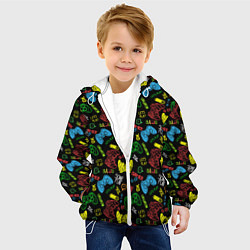 Куртка с капюшоном детская Топ-геймер, цвет: 3D-белый — фото 2