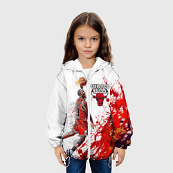 Куртка с капюшоном детская CHICAGO BULLS 9, цвет: 3D-белый — фото 2