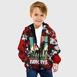 Куртка с капюшоном детская Farcry5, цвет: 3D-черный — фото 2