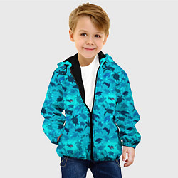 Куртка с капюшоном детская Черепашки, цвет: 3D-черный — фото 2
