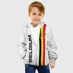 Куртка с капюшоном детская СБОРНАЯ БЕЛЬГИИ, цвет: 3D-белый — фото 2