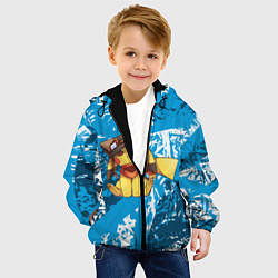 Куртка с капюшоном детская Пикачу летчик, цвет: 3D-черный — фото 2