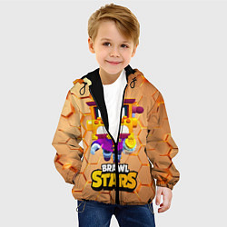 Куртка с капюшоном детская Грифф Griff Brawl Stars, цвет: 3D-черный — фото 2