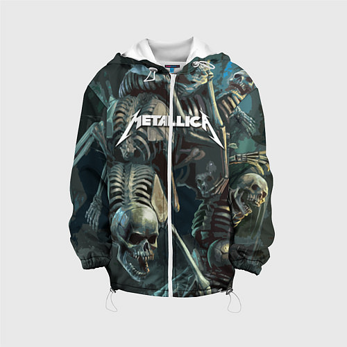 Детская куртка Metallica Metal Skull / 3D-Белый – фото 1