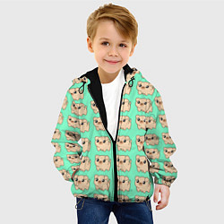 Куртка с капюшоном детская Мопсов много не бывает, цвет: 3D-черный — фото 2