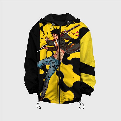 Детская куртка Трафальгар Ло из One Piece / 3D-Черный – фото 1